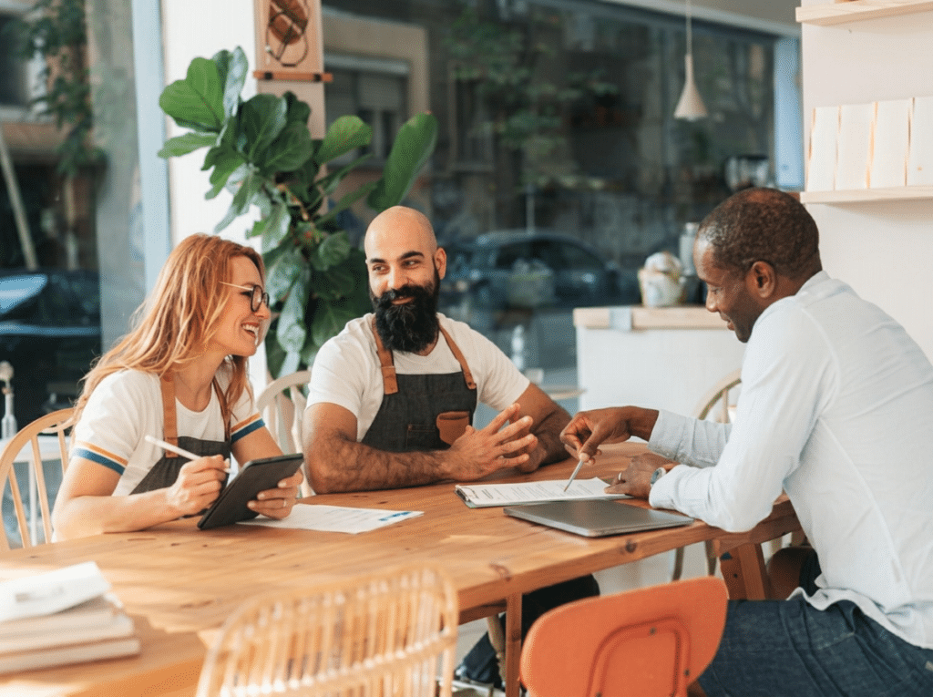 Entrepreneur working at a retail store, supported by AGMS payment processing.